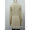 Ladies Coats Coats Langarm Tweed Stoff Ladies Kleid